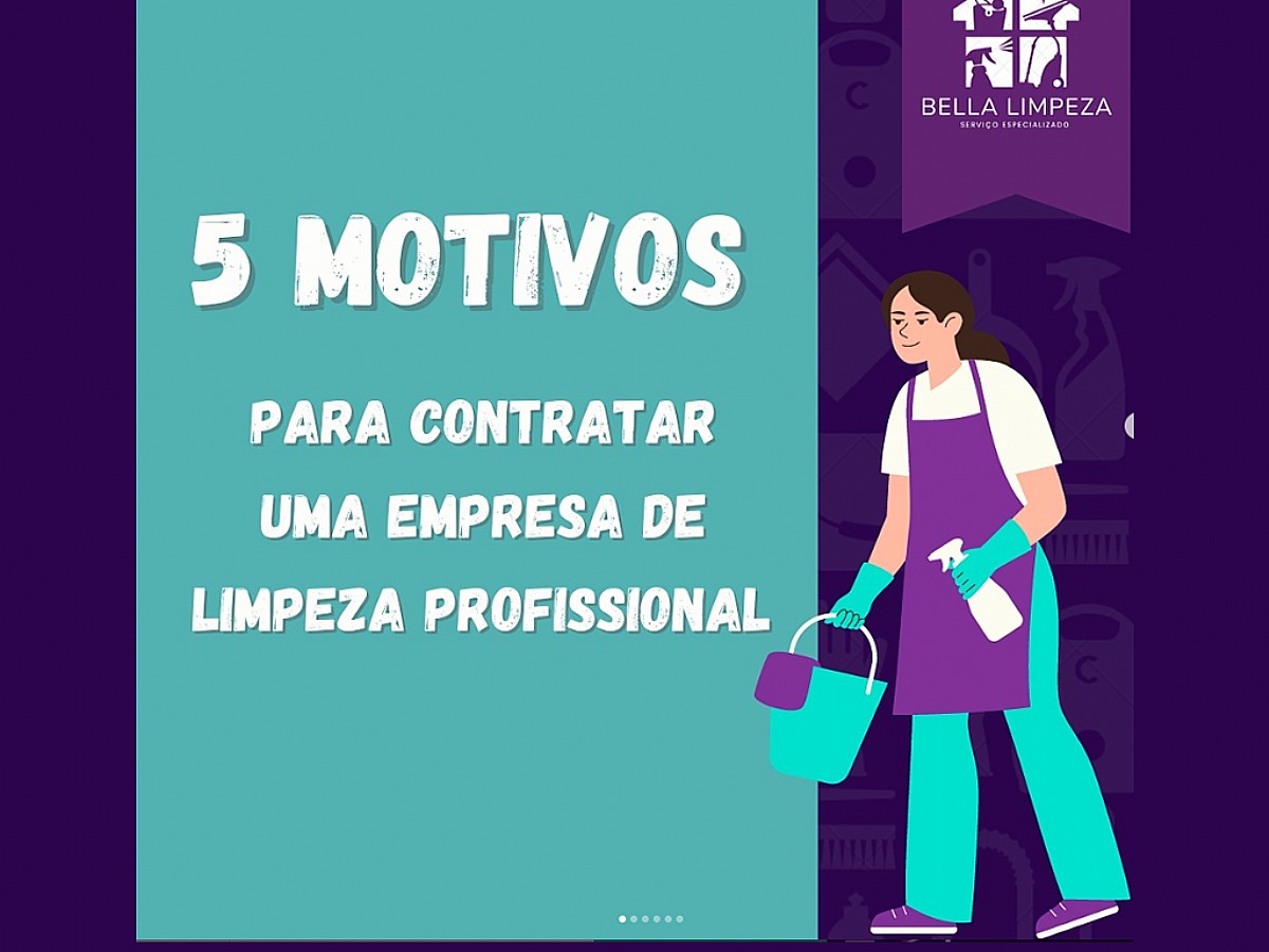 5 Motivos para contratar uma empresa de limpeza profissional 